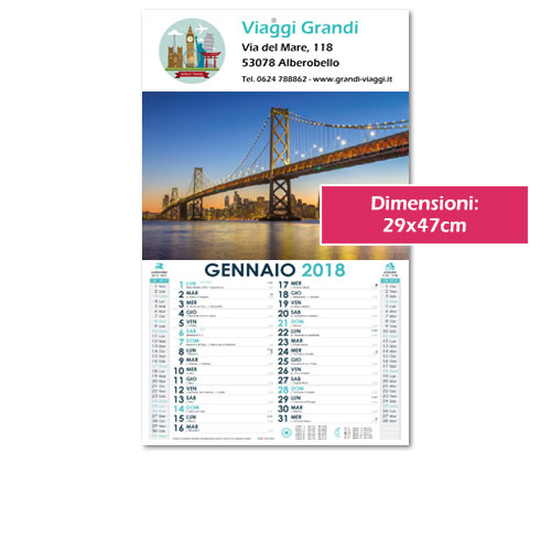 Calendario Citta del Mondo