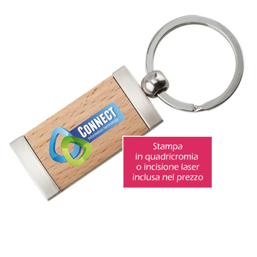Portachiavi in legno Wood
