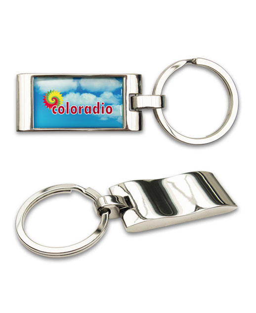 Portachiavi in metallo Wave