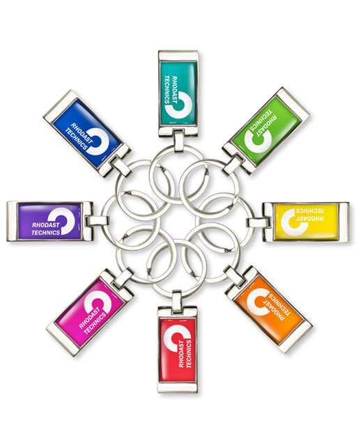 Portachiavi in metallo Wave