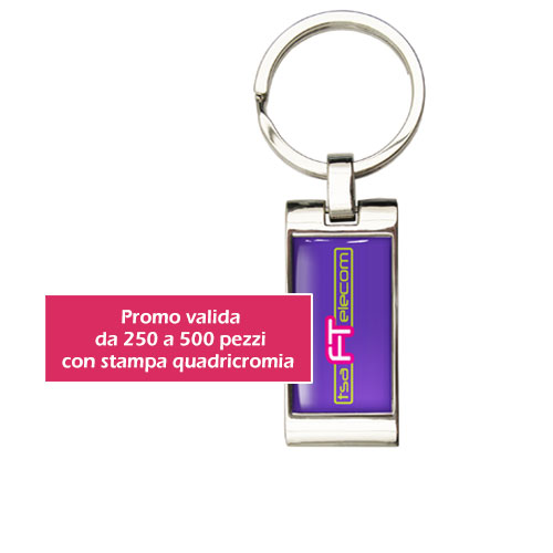 Portachiavi in metallo Wave