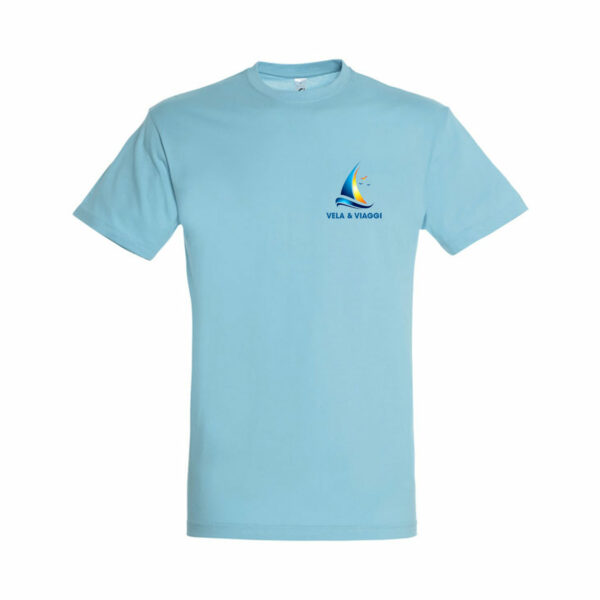 T Shirt Personalizzata Classic Vela Celeste