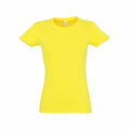 T Shirt Personalizzata Cotone Strong Donna Giallo Chiaro