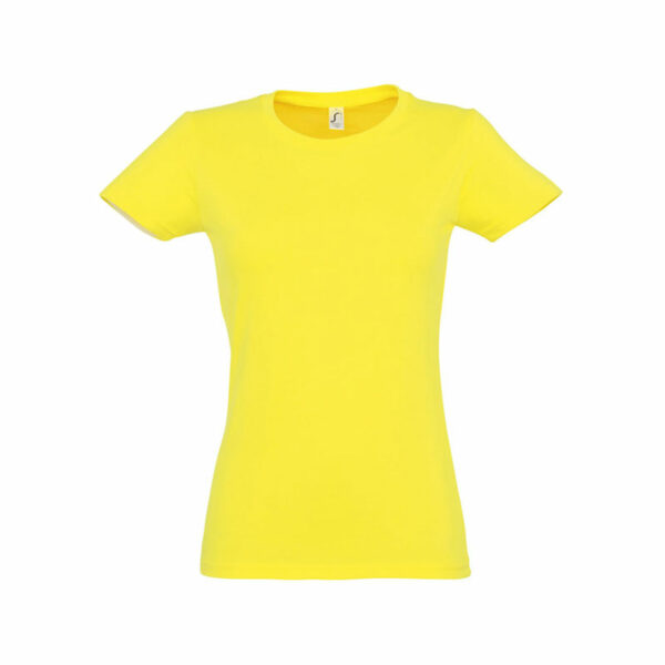T Shirt Personalizzata Cotone Strong Donna Giallo Chiaro