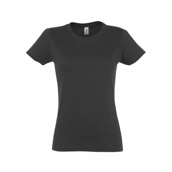 T Shirt Personalizzata Cotone Strong Donna Grigio Scuro