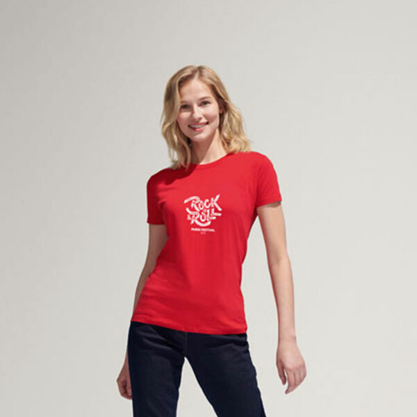 T Shirt Personalizzata Cotone Strong Donna Rock Model