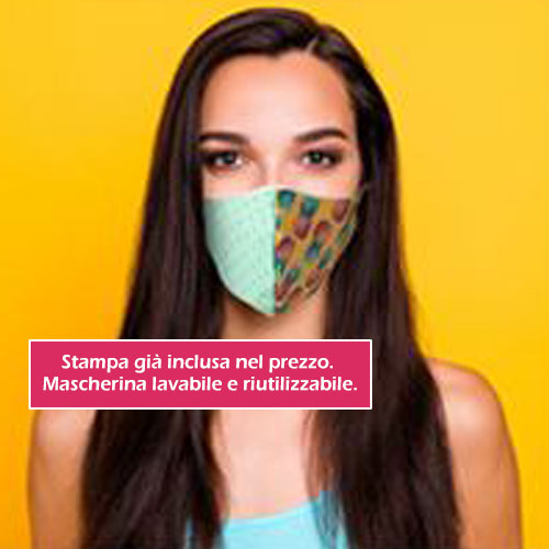 Mascherina Stampata Color