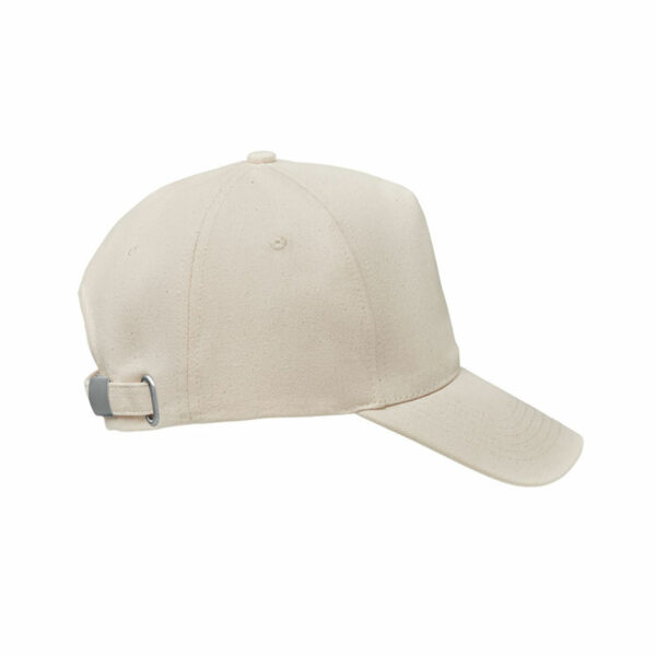 Cappellino Personalizzato Cotone Organico Side Beige Naturale