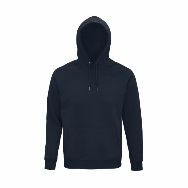 Felpa Personalizzata Cotone Biologico Eco Hood Blu Notte