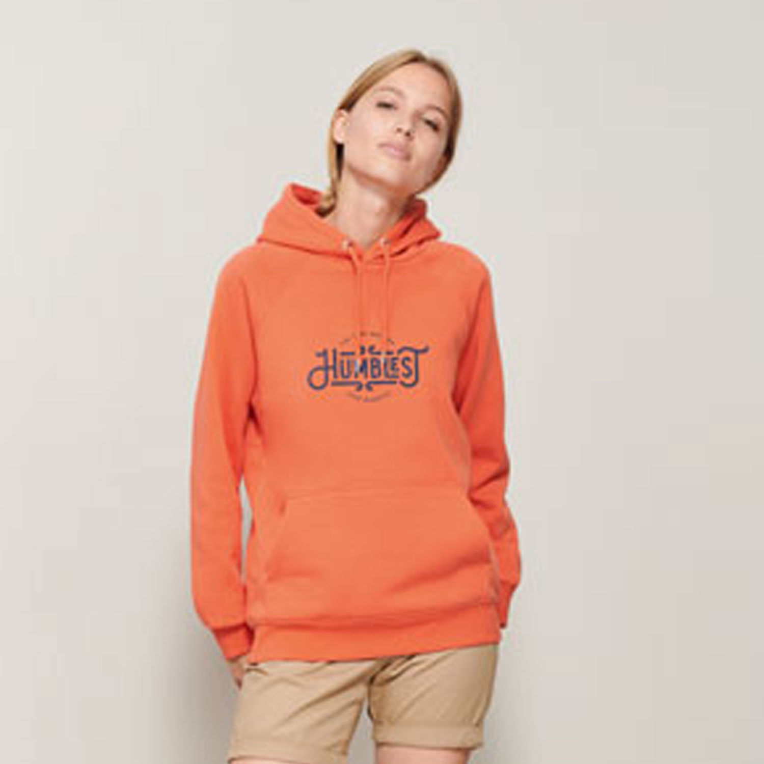 Felpa Personalizzata Cotone Biologico Eco Hood Unisex