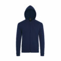 Felpa Personalizzata Zip Blu Notte