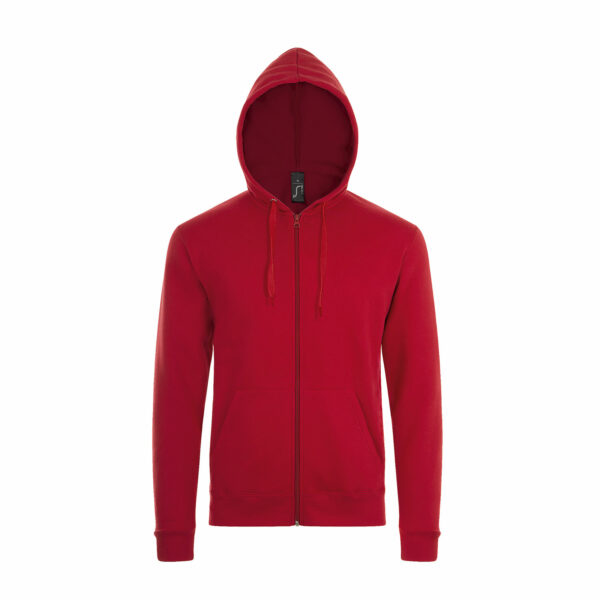 Felpa Personalizzata Zip Rossa