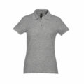 Polo Personalizzata Classic Donna Grigio