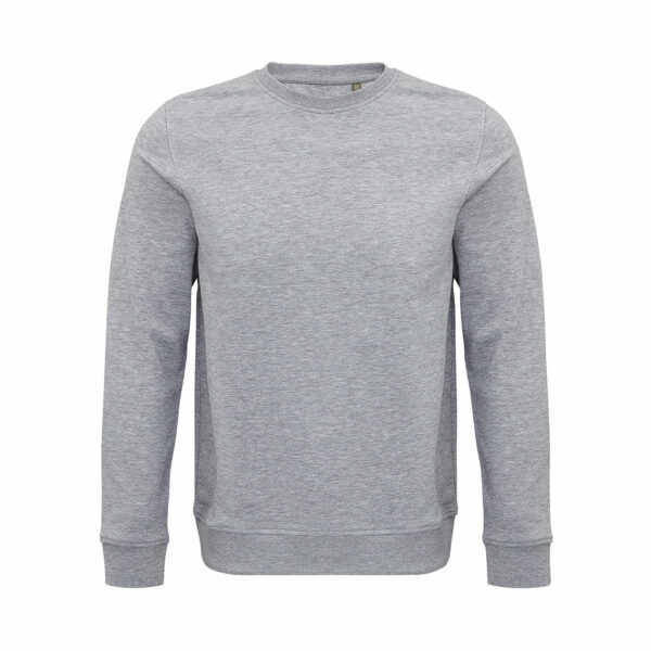 Felpa Personalizzata Cotone Organico Eco Grigio Melange