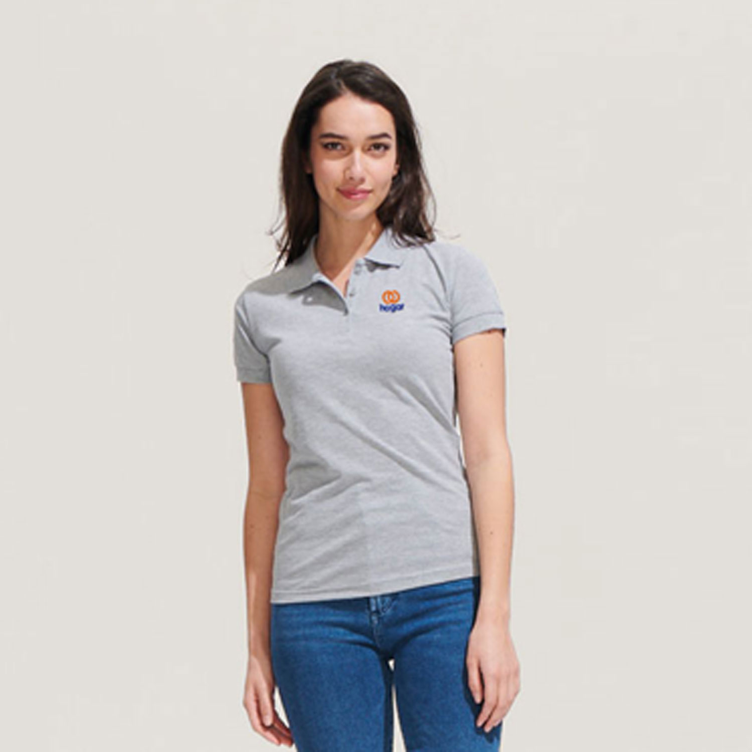 Polo Personalizzata Resistente Strong Donna Indossata