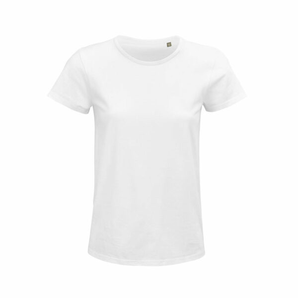 T Shirt Personalizzata Cotone Biologico Eco Donna Bianca