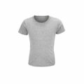 T Shirt Personalizzata Cotone Organico Eco Bambino Grigio Melange