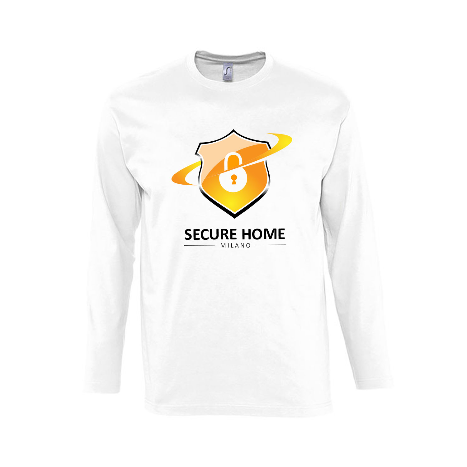 T Shirt Personalizzata Maniche Lunghe Arm Bianca